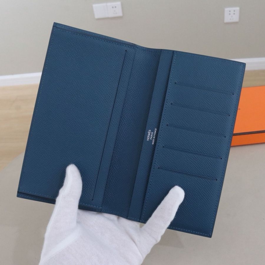 999新愛馬仕 hermes Citizen Twill 男士長款錢包,A刻尺寸17.5*9.7,配件盒-5