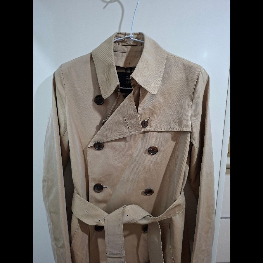 40碼/原價8萬/Burberry/時尚女神長版風衣/有腰帶-17