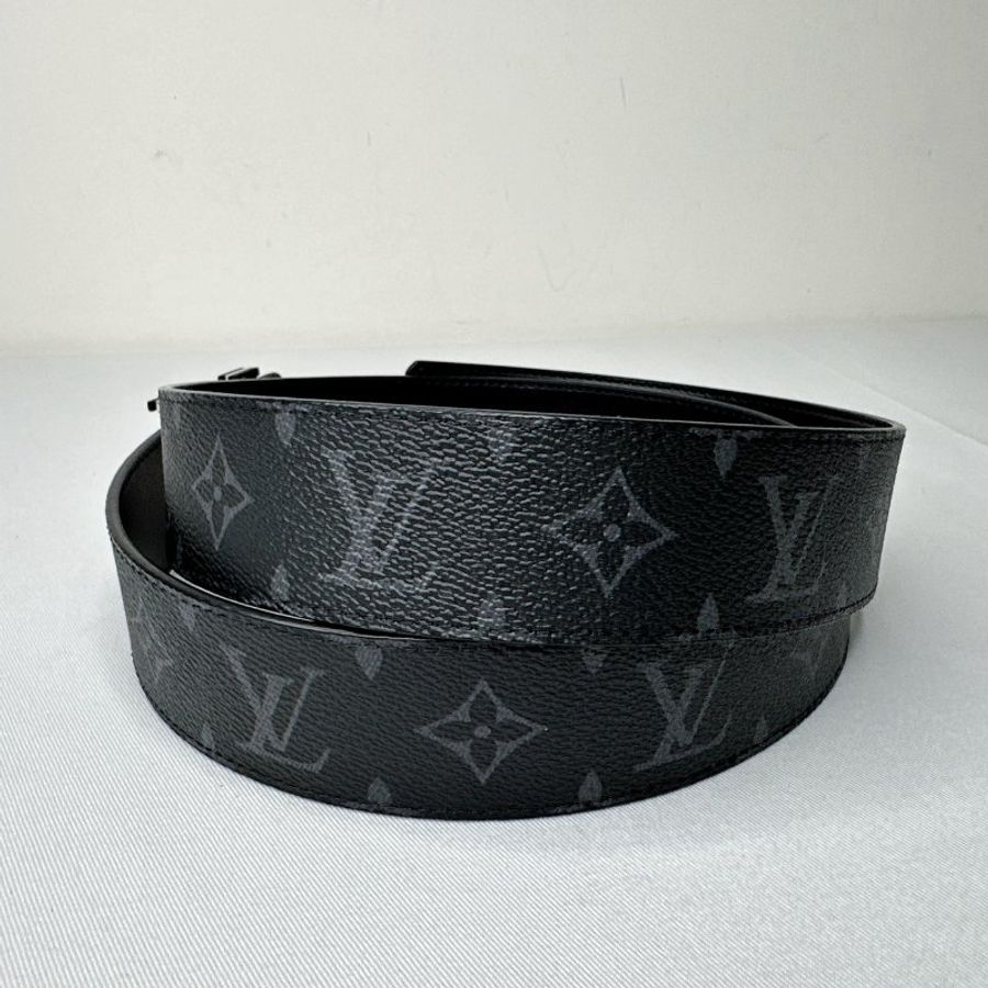 LV 全新Optic黑花雙面皮帶-4
