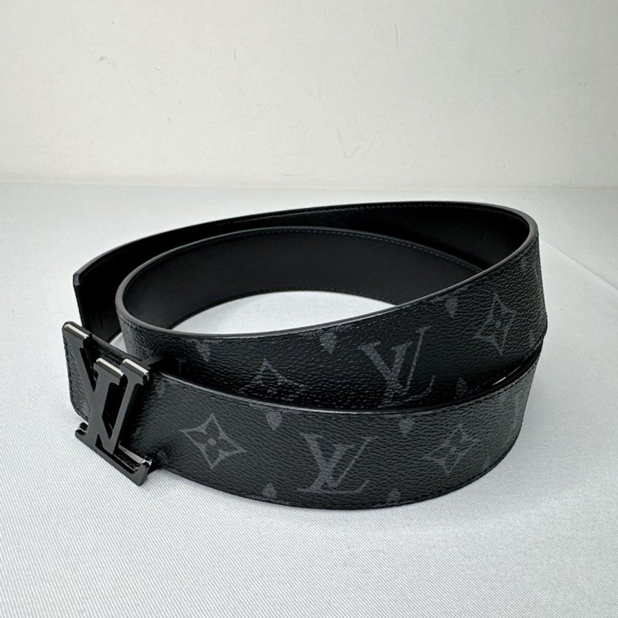 LV 全新Optic黑花雙面皮帶-5