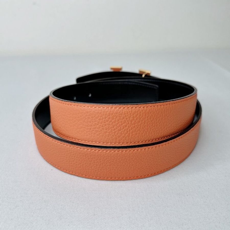 HERMES Constance H金扣雙面皮帶-1