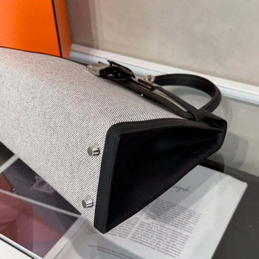 HERMES Kelly 25 - 熊貓銀 K-6