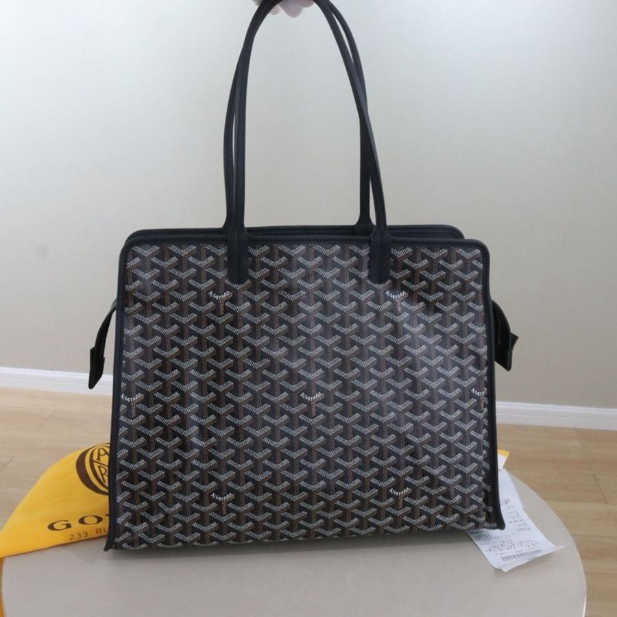 Goyard 戈雅Hardy Y字tote托特包購物袋單肩手提包 尺寸40*31*17,配件防塵袋小票26年-0