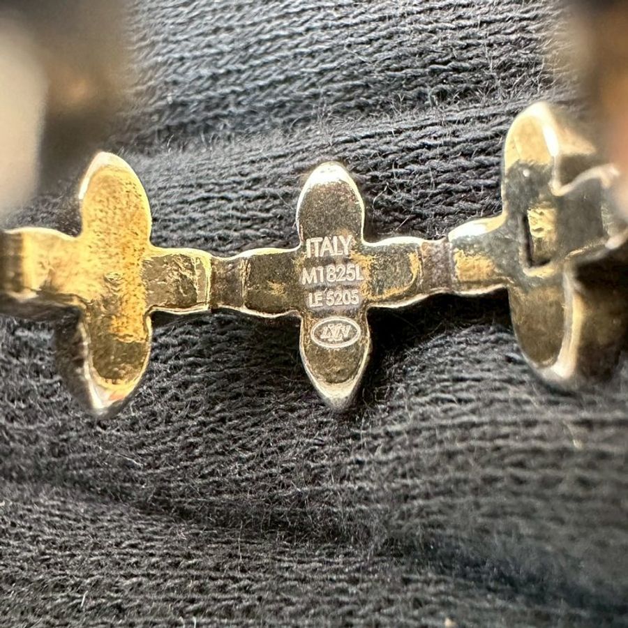 LV 全新Flower Puffy Chain純銀戒-4