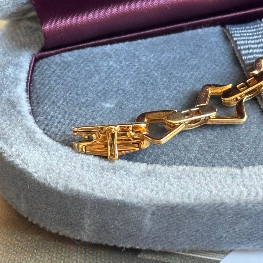 高級珠寶系列 ::GUCCI:: Horsebit 系列 18K金 馬銜扣金手鏈-13