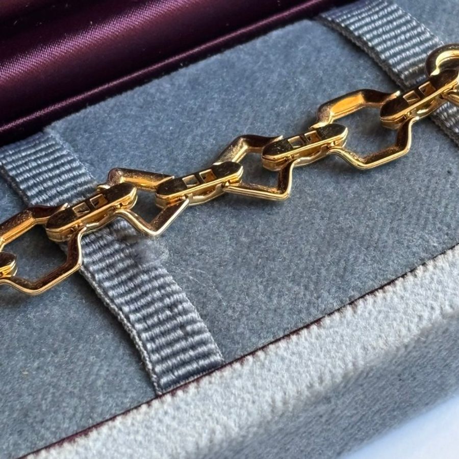高級珠寶系列 ::GUCCI:: Horsebit 系列 18K金 馬銜扣金手鏈-15