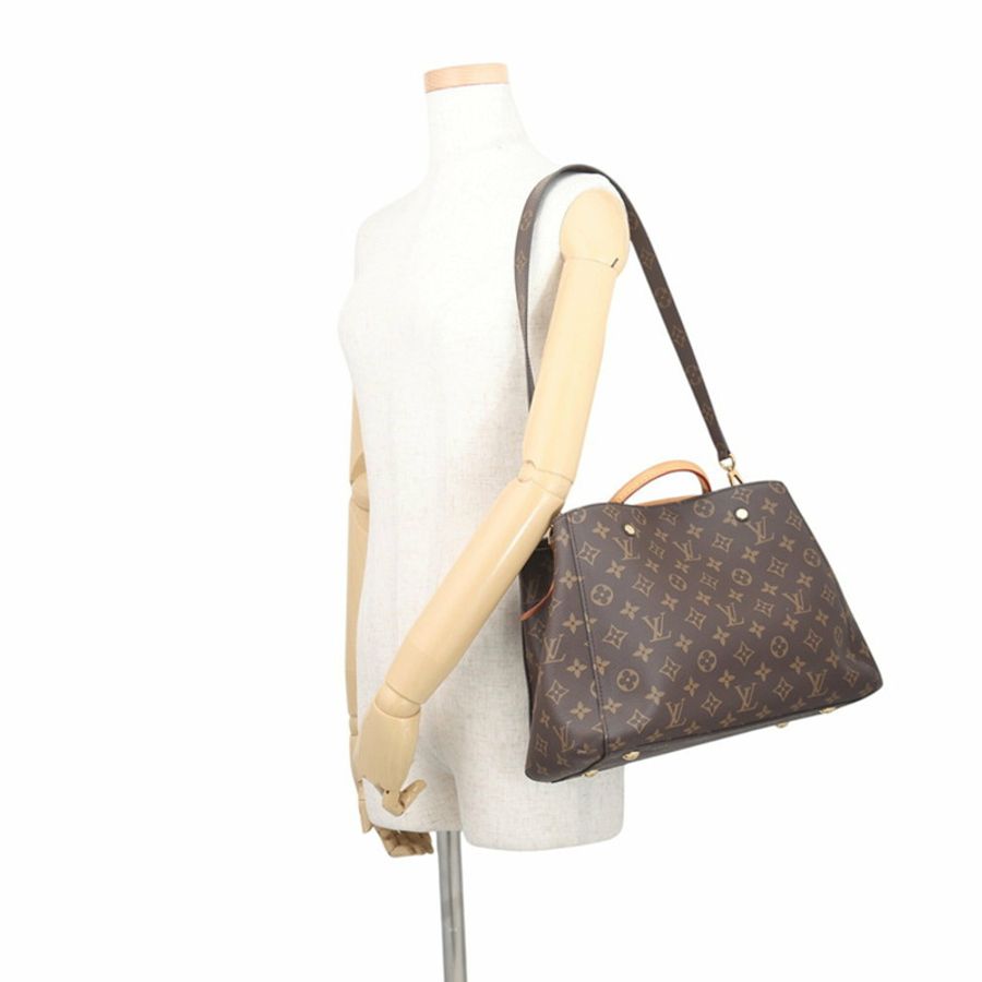 路易威登 Monogram Montaigne MM 手提包 M41056 路易威登兩用單肩包 女士-4