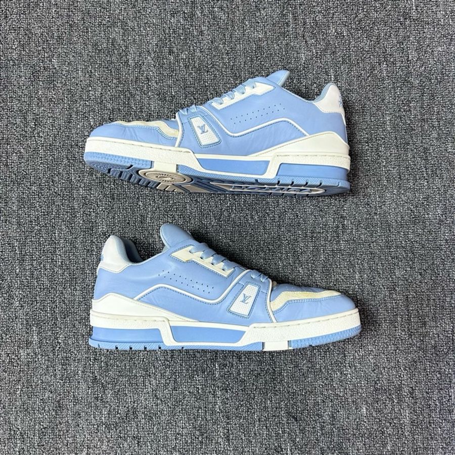 Louis Vuitton 路易威登 LV Trainer 天藍白 休閒板鞋40.5碼-2