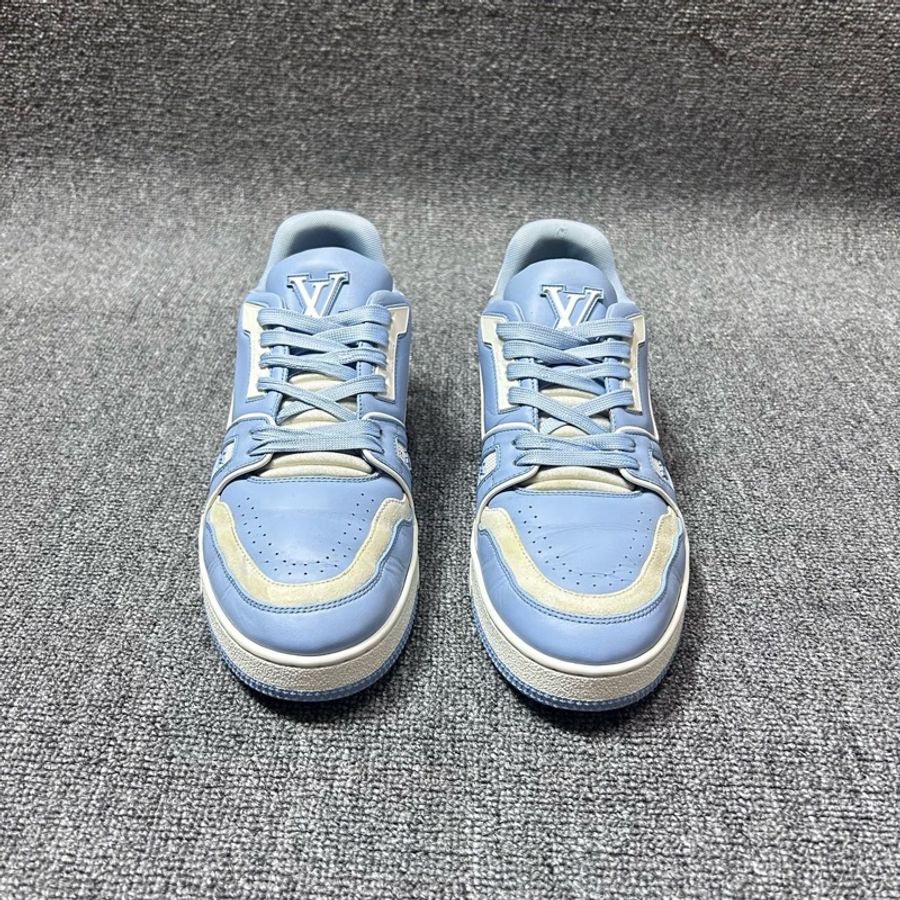 Louis Vuitton 路易威登 LV Trainer 天藍白 休閒板鞋40.5碼-3