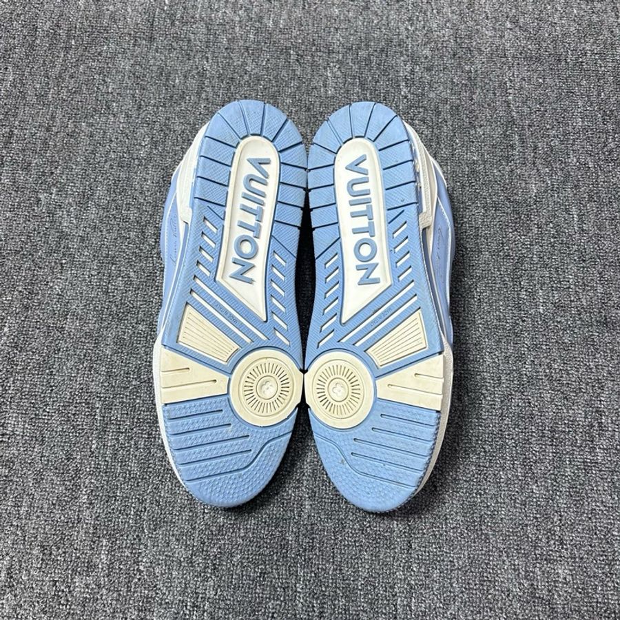 Louis Vuitton 路易威登 LV Trainer 天藍白 休閒板鞋40.5碼-7