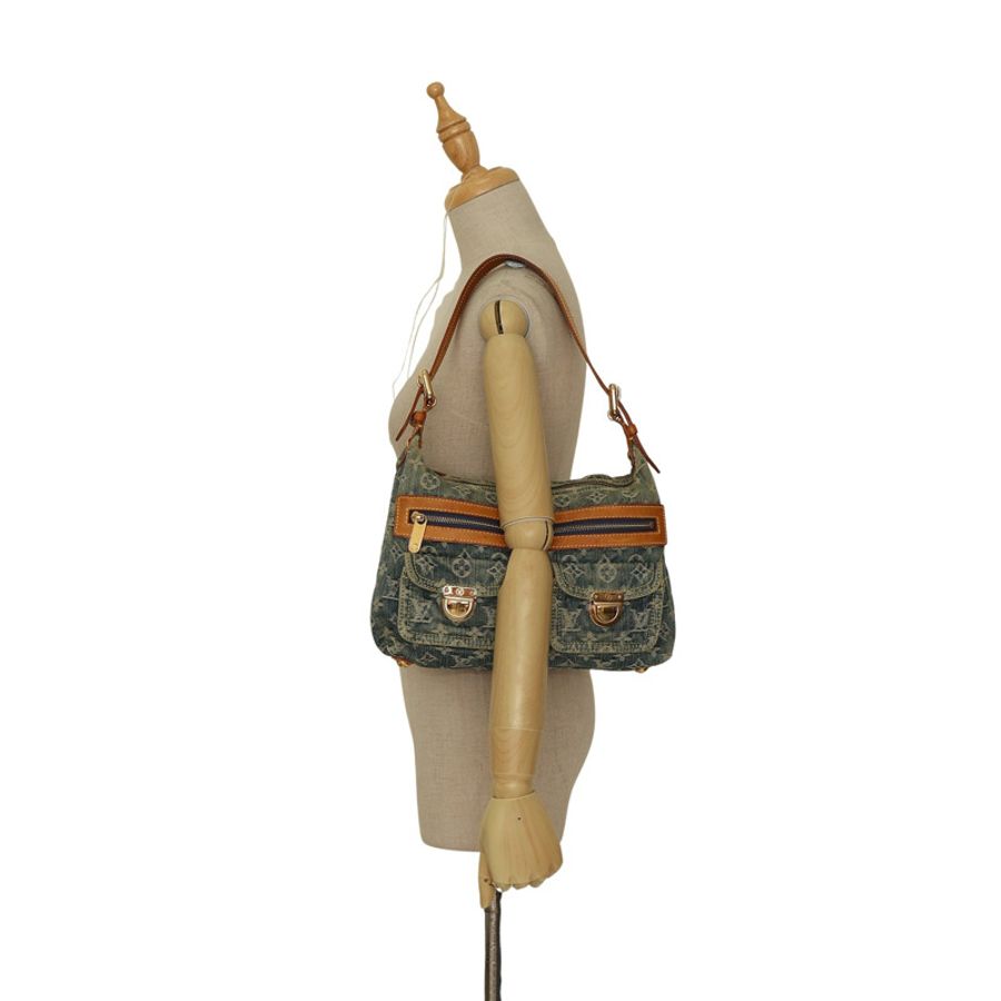 Baggy PM 肩背包 藍色 原花 丹寧【LOUIS VUITTON LV 路易威登】 M95049-5