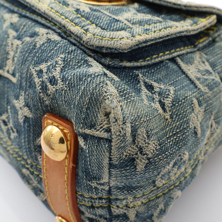 Baggy PM 肩背包 藍色 原花 丹寧【LOUIS VUITTON LV 路易威登】 M95049-8