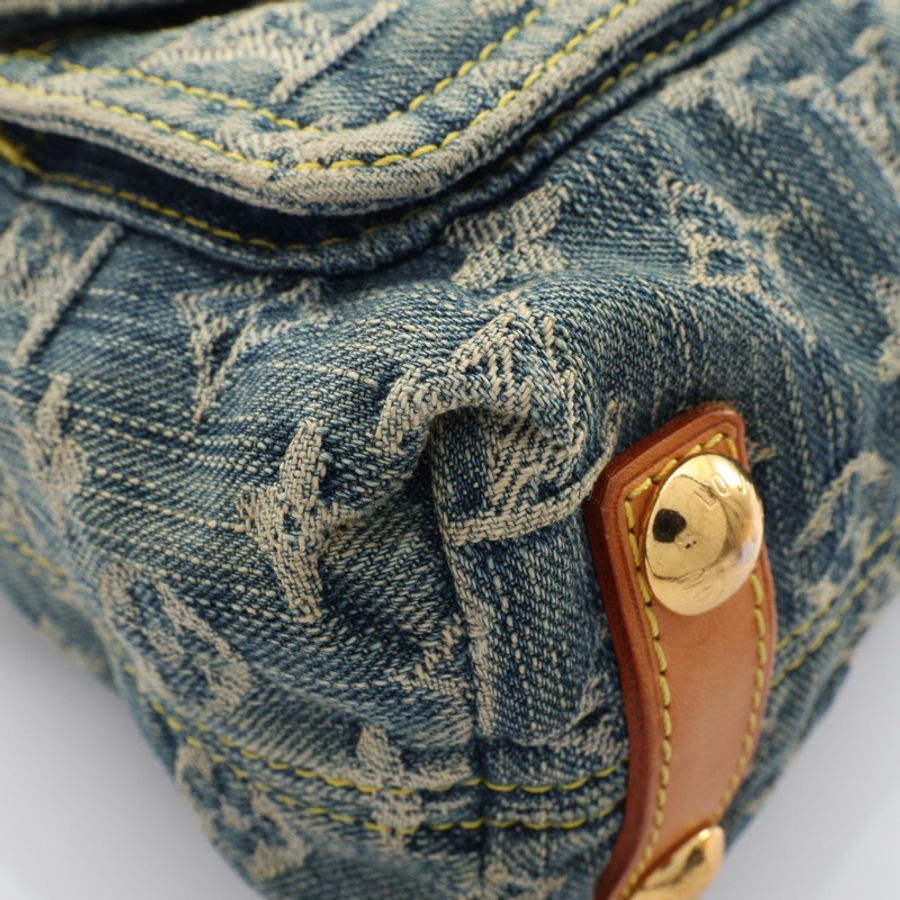 Baggy PM 肩背包 藍色 原花 丹寧【LOUIS VUITTON LV 路易威登】 M95049-9