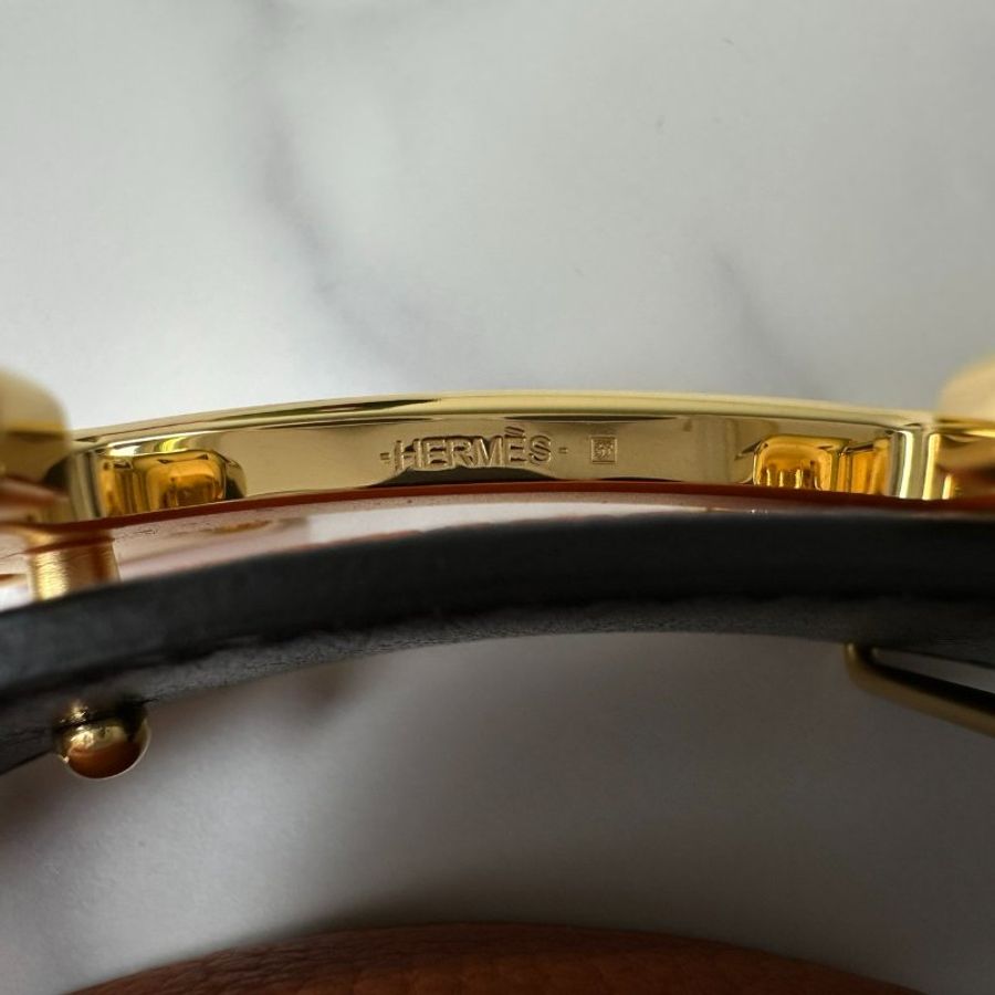 HERMES Constance H皮革雙面皮帶-5