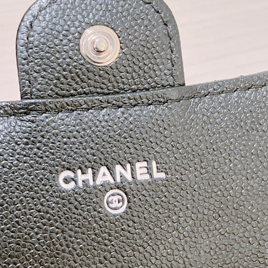 TK2108 香奈兒 中號銀包Chanel Medium Flap Wallet Calfskin Black X PHW-9