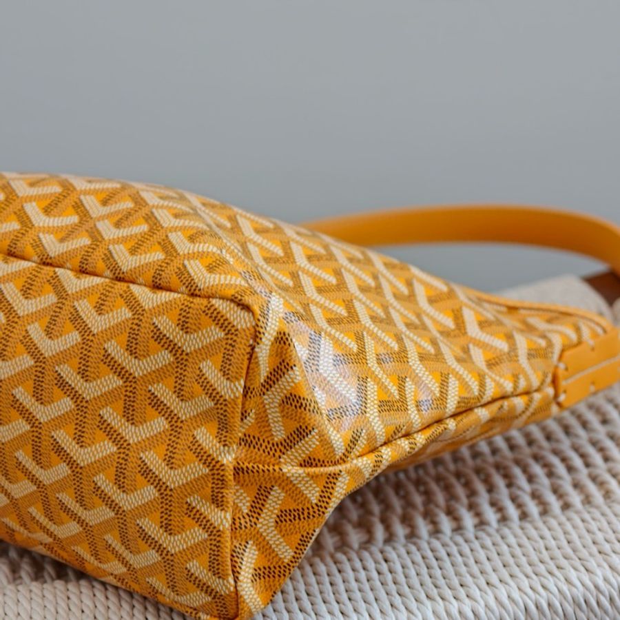 高雅德/Goyard 戈雅BohèmeHobo包袋 mini hobo黃色腋下包子母包肩背包-2
