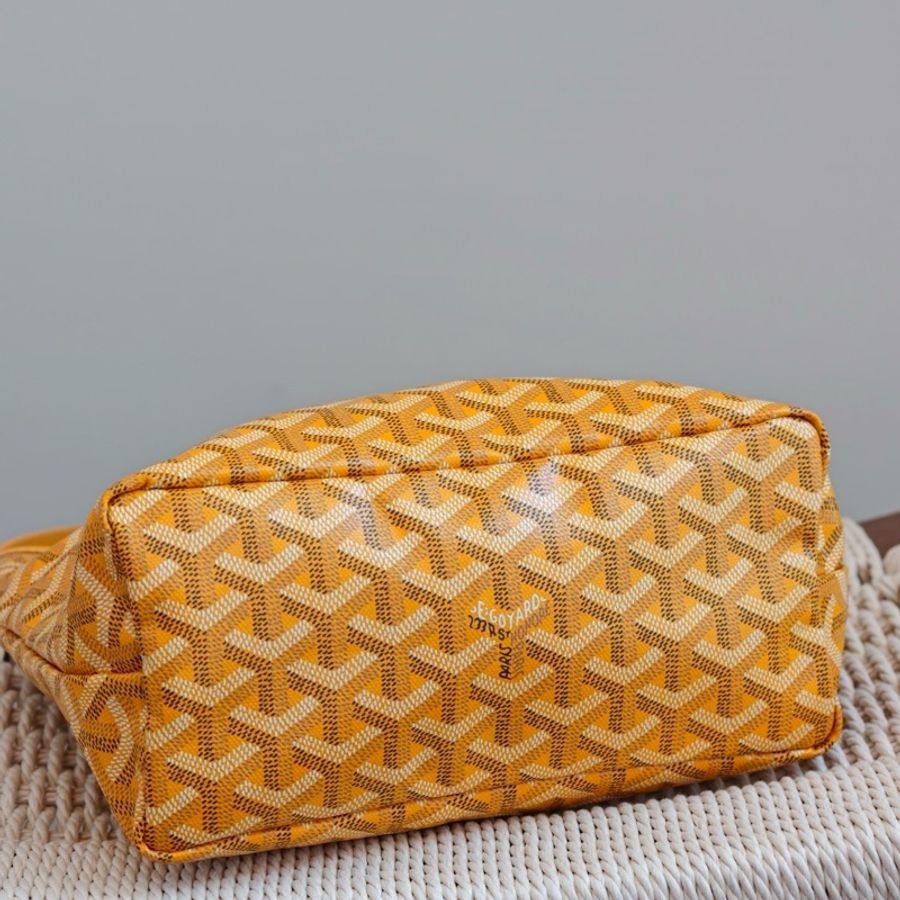 高雅德/Goyard 戈雅BohèmeHobo包袋 mini hobo黃色腋下包子母包肩背包-4