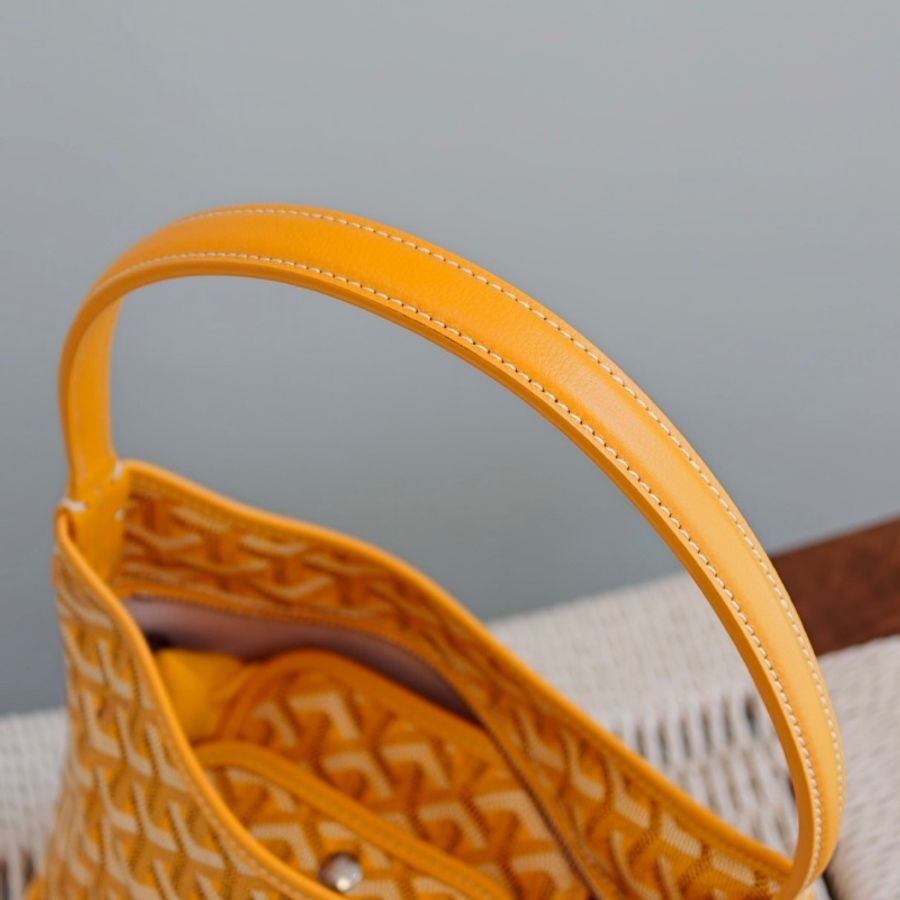 高雅德/Goyard 戈雅BohèmeHobo包袋 mini hobo黃色腋下包子母包肩背包-7