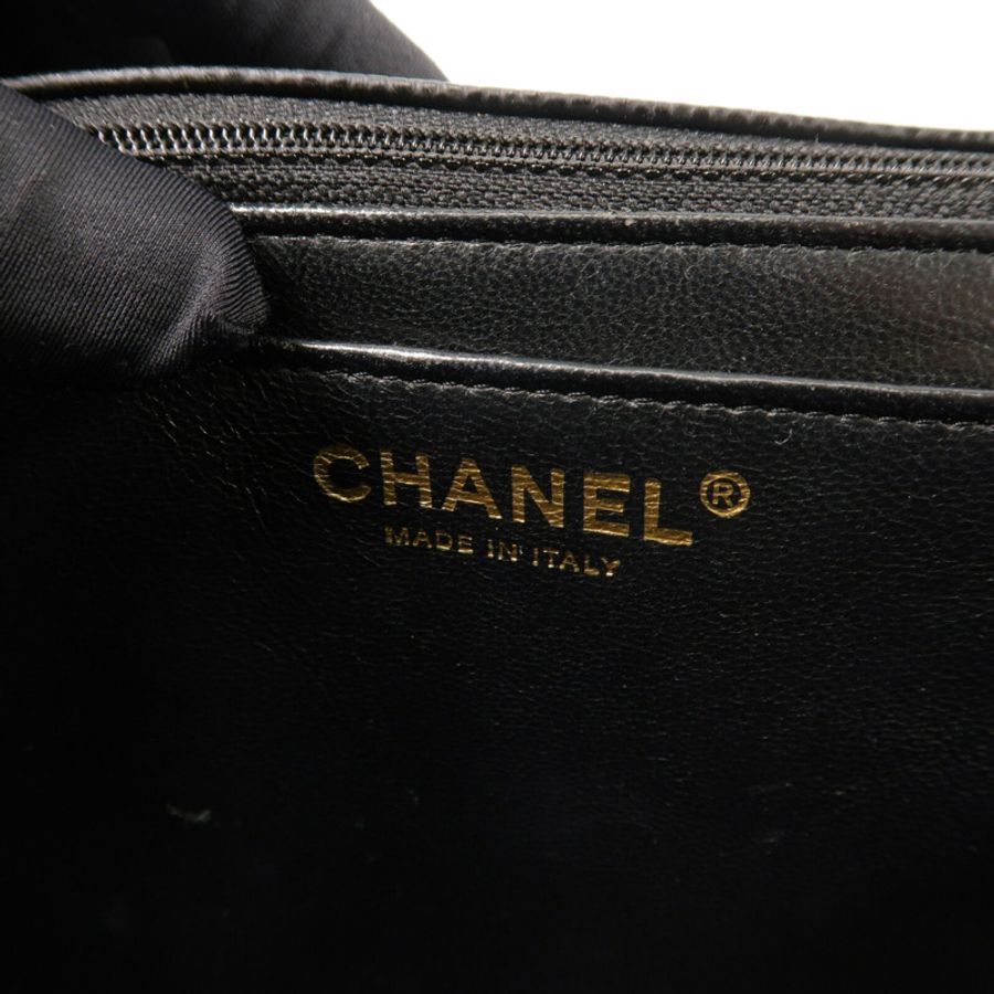 CHANEL 牛皮皮革Large Classic鏈帶肩背袋-5