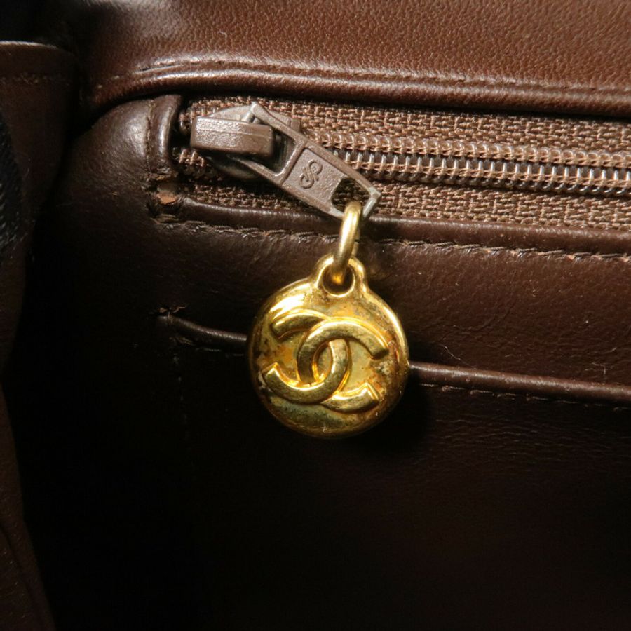 CHANEL 羊皮皮革Vintage Top Handle Handbag手挽袋-7