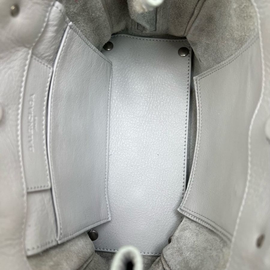 BALENCIAGA/巴黎世家 Classic灰色機車手提包-8