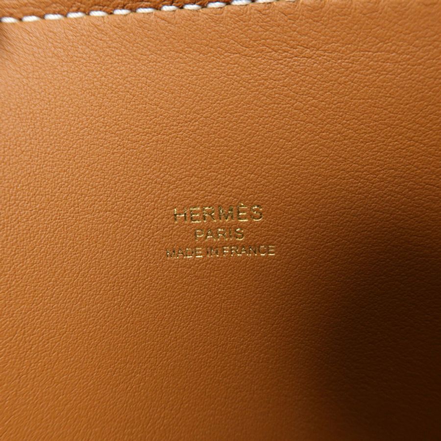 HERMES Epsom皮革Bolide 1923-30手挽肩背兩用袋Gold-5