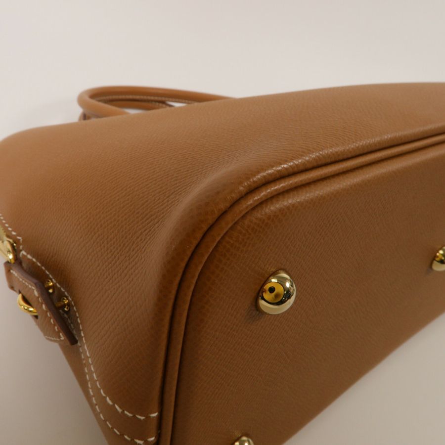 HERMES Epsom皮革Bolide 1923-30手挽肩背兩用袋Gold-11