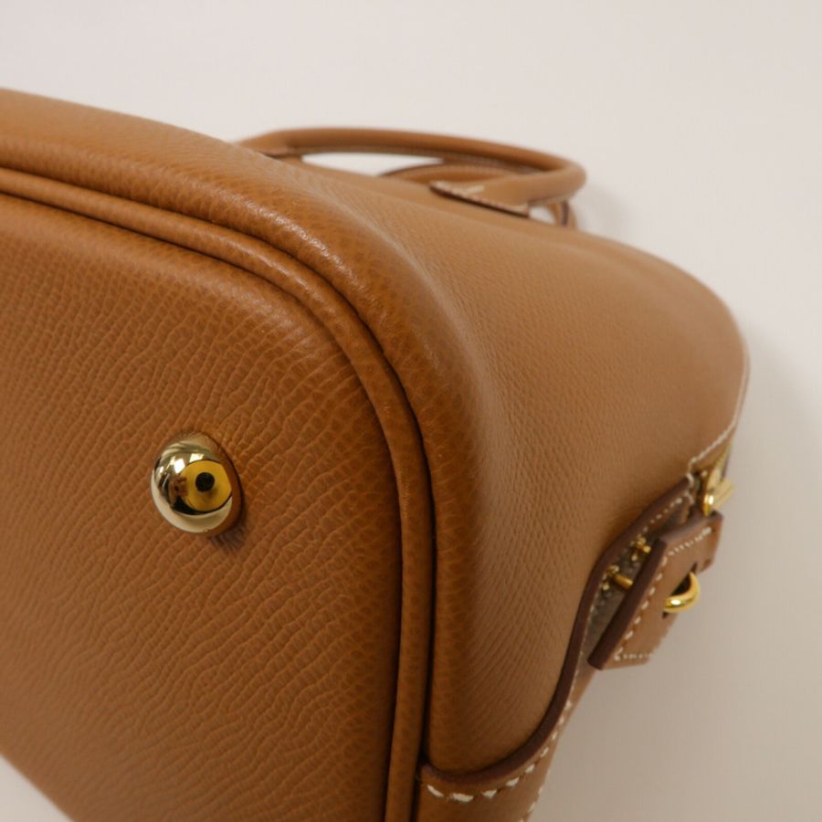 HERMES Epsom皮革Bolide 1923-30手挽肩背兩用袋Gold-14