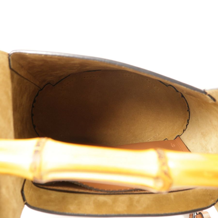 LOEWE 牛皮皮革Bamboo Bucket Bag手挽肩背兩用袋-4