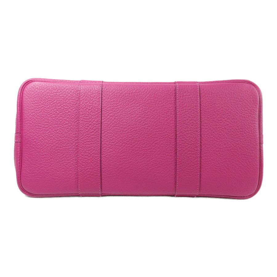 HERMES Country皮革Garden Party PM手挽袋Rose Pourpre-3