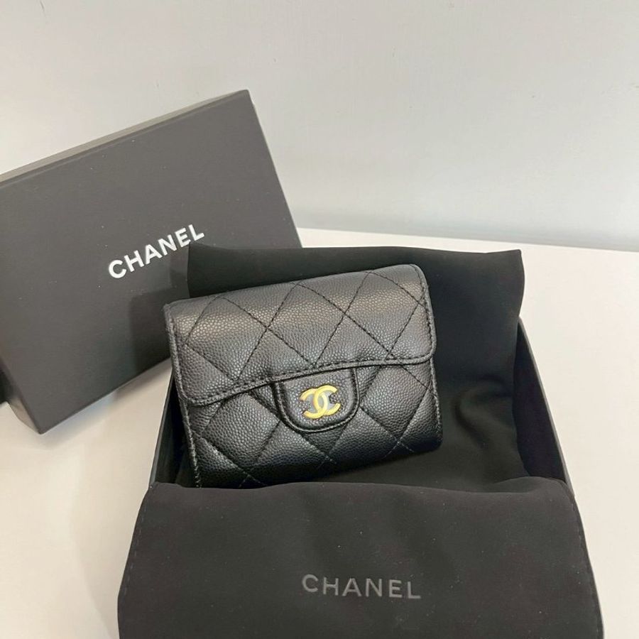 Chanel 雙層零錢 卡包 晶片款-0