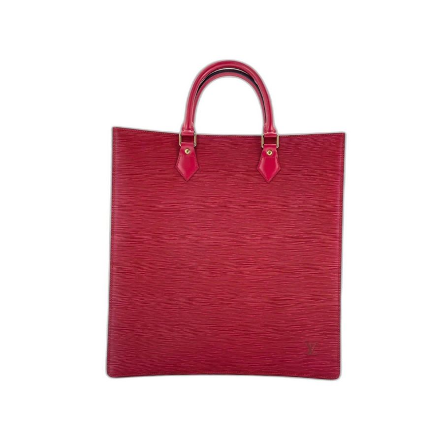 路易威登 Sac Plat 手提包,紅色-1