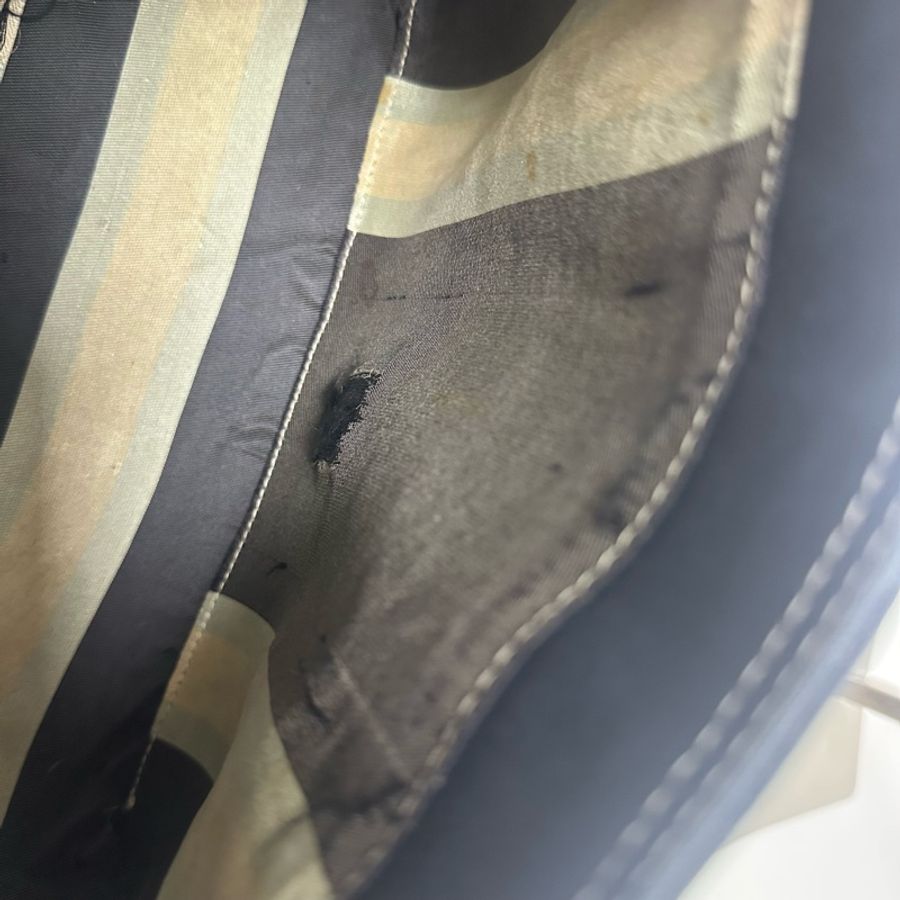 【赫蒂國際精品】Fendi 深藍牛仔帆布肩背包vintage-27