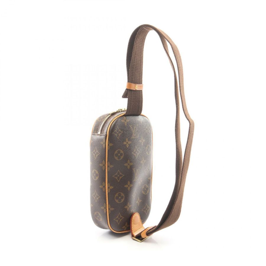 路易威登 Pochette Gange 腰包 M51870 Monogram 帆布皮革 二手-1