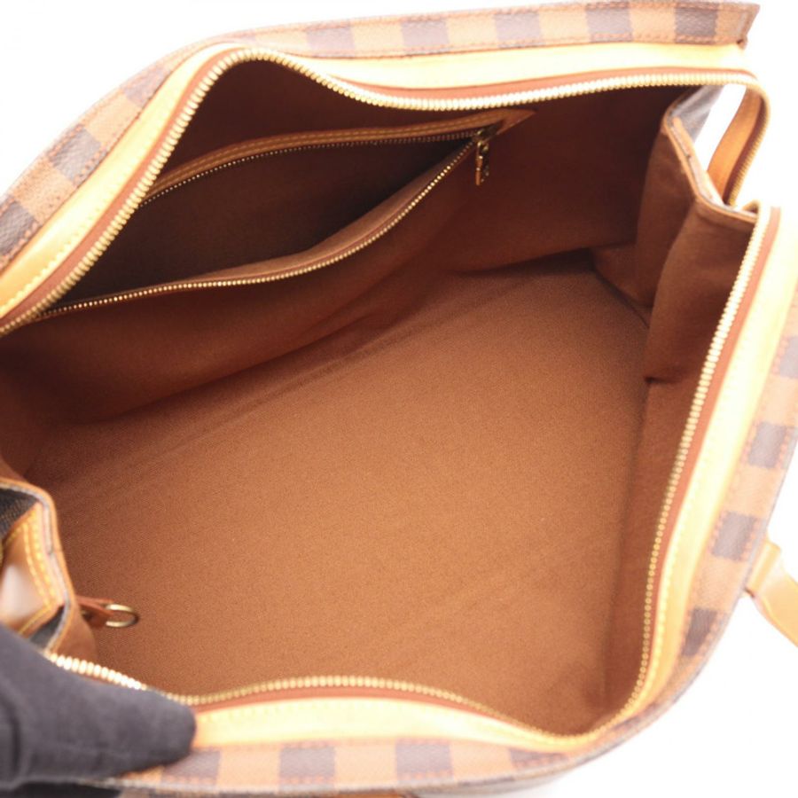 路易威登 Colombine 單肩包 M99037 Damier 帆布 Ebene 皮革 二手 LV-2
