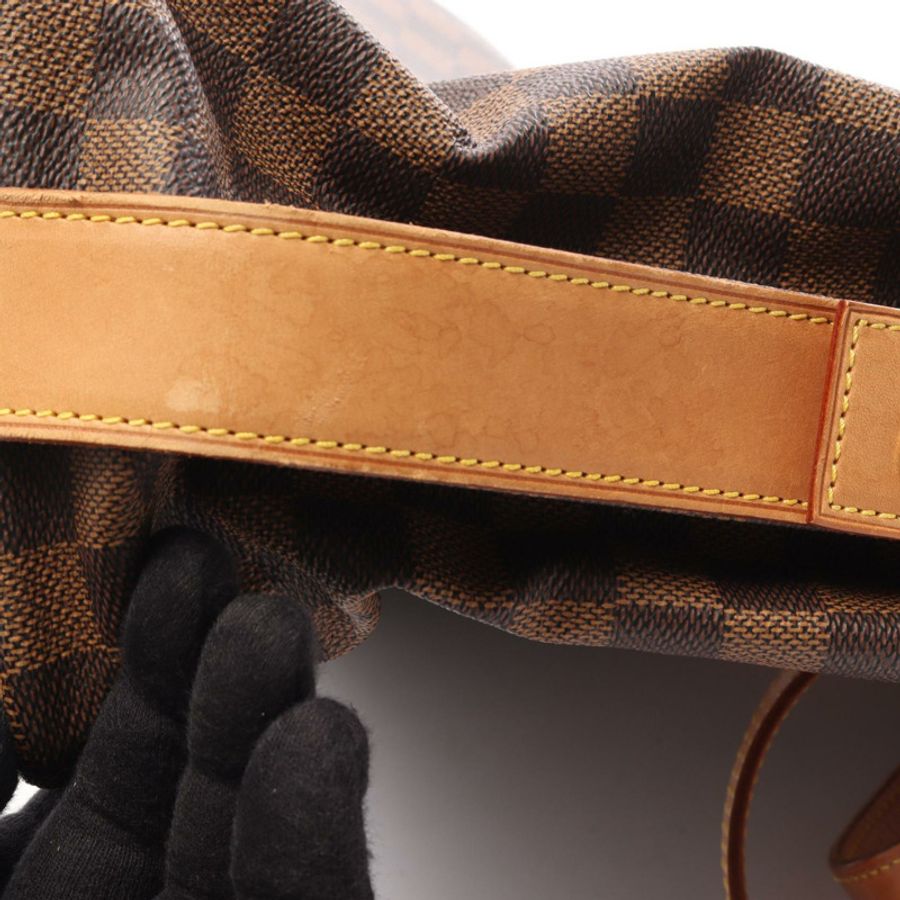 路易威登 Colombine 單肩包 M99037 Damier 帆布 Ebene 皮革 二手 LV-7