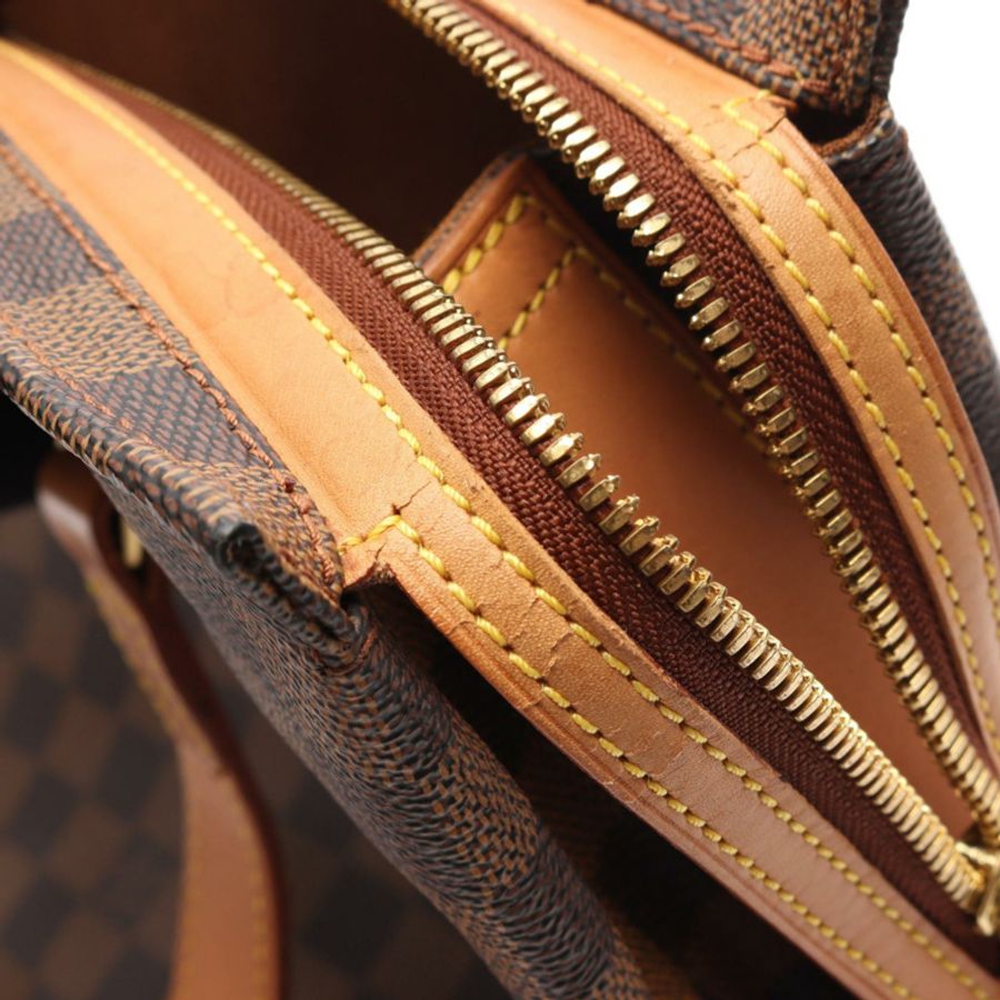 路易威登 Colombine 單肩包 M99037 Damier 帆布 Ebene 皮革 二手 LV-10