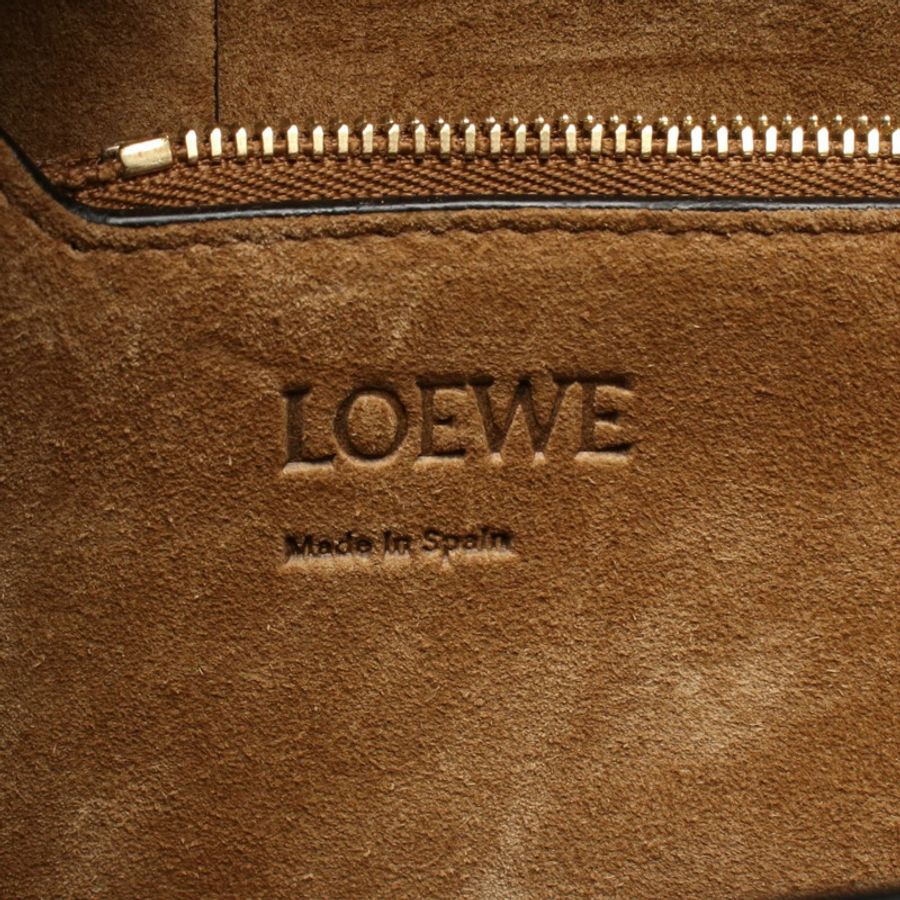 LOEWE Gate 中型單肩斜背包,皮革材質,藍色,二手女款-3