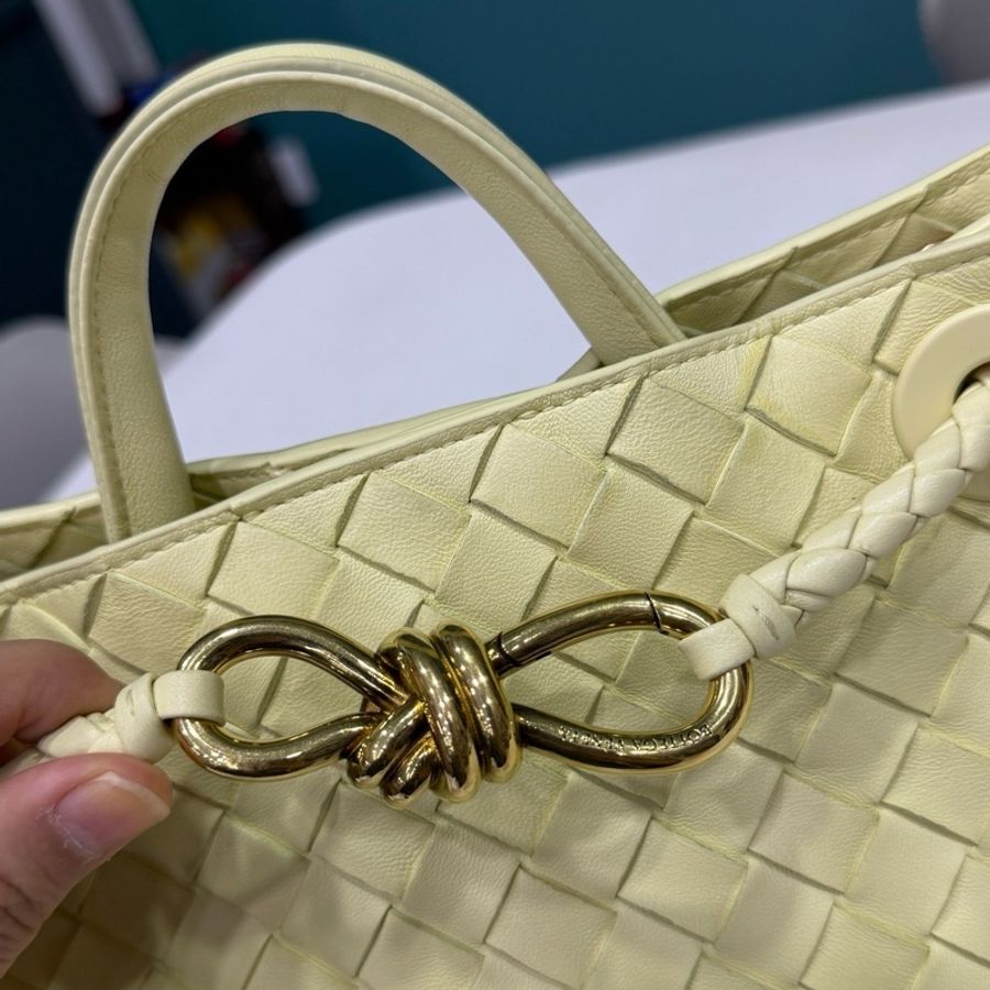 Bottega Veneta 葆蝶家Andiamo 小雞黃 編織蝴蝶結 8字扣 手提包單肩包 斜背包-1