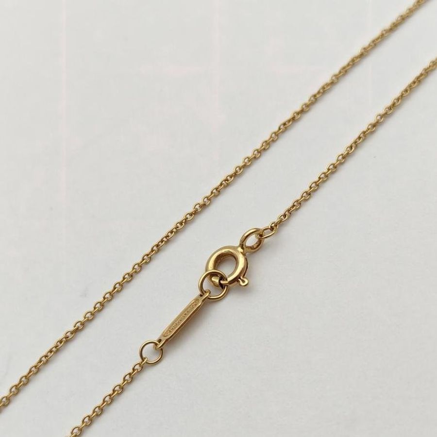 TIFFANY&CO 18K黃金蒂芙尼1837系列三環項鏈-4