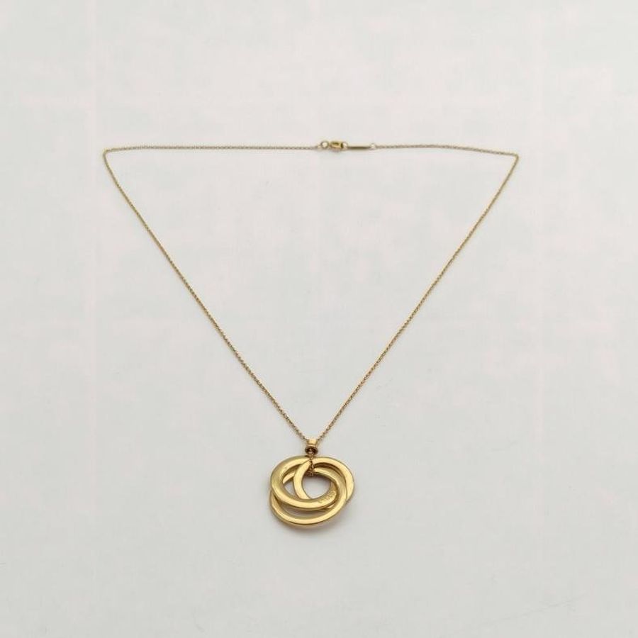 TIFFANY&CO 18K黃金蒂芙尼1837系列三環項鏈-5