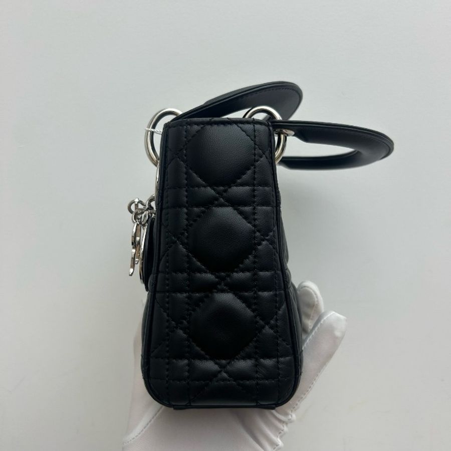 Dior/迪奧 三格黑銀戴妃-4