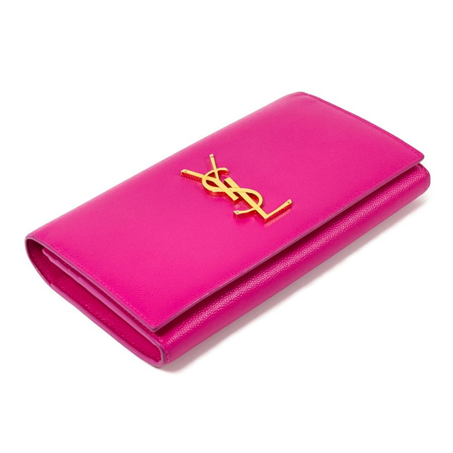 SAINT LAURENT 牛皮皮革Long Wallet長錢包-3
