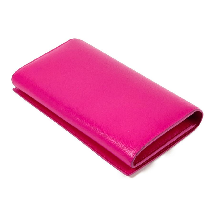 SAINT LAURENT 牛皮皮革Long Wallet長錢包-4