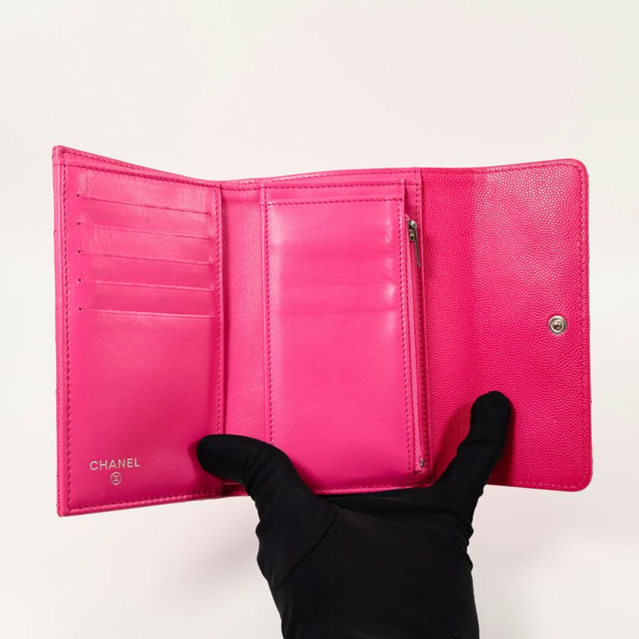 CHANEL 牛皮皮革C19 Medium Flap錢包-5
