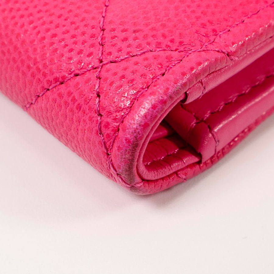CHANEL 牛皮皮革C19 Medium Flap錢包-14
