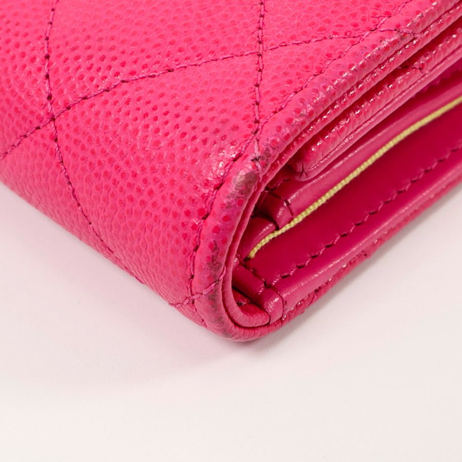 CHANEL 牛皮皮革C19 Medium Flap錢包-16