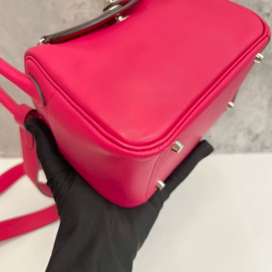 Hermes Mini Lindy 銀釦-7