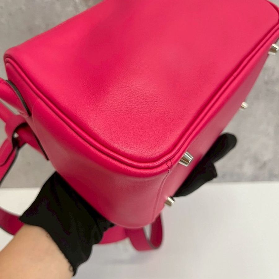 Hermes Mini Lindy 銀釦-9