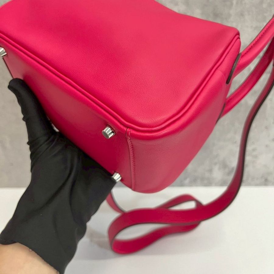 Hermes Mini Lindy 銀釦-10
